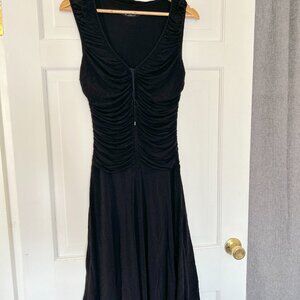 Elie Tahari Black Ruched Dress